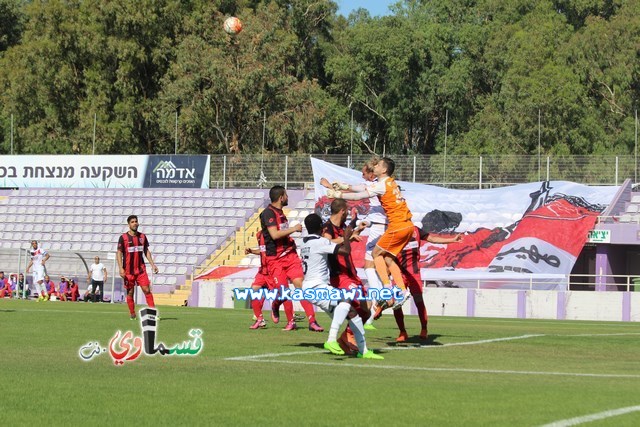 فيديو : الحسم النهائي ينتقل الى ارض الناصرة يوم الثلاثاء بعد التعادل 1-1 واكثر من 4500 مشجع ساند الفريق القسماوي 